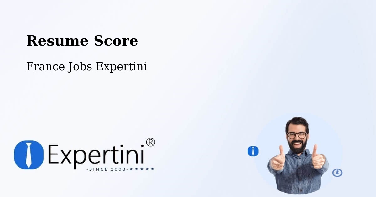 Resume Score & Job Description Match Tool – Persan - France Jobs Expertini